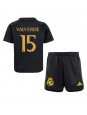 Real Madrid Federico Valverde #15 Alternativní dres pro děti 2023-24 Krátký Rukáv (+ trenýrky)
